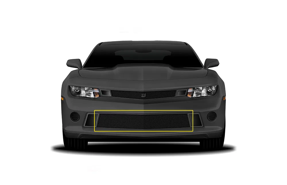 DJ20341 – T-REX Bumper Grille Insert, Mesh Style Powder Coated Black With Two Brushed Trims